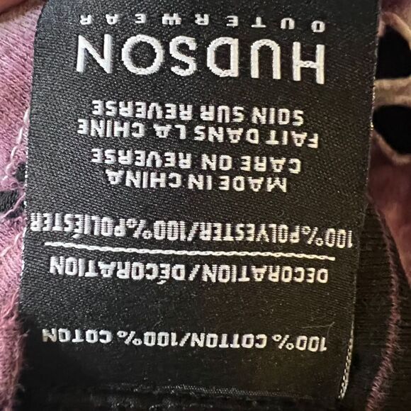 Hudson Outerwear Purple Tie Dye Crew Neck Sweatshirt Women’s Size M - Picture 3 of 10